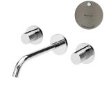 Bruma Leaf4 Bateria umywalkowa podtynkowa 200 mm Morning Mist 1670116MM