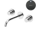 Bruma Leaf4 Bateria umywalkowa podtynkowa 200 mm Gunmetal 1670116MG