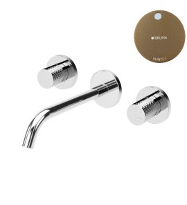 Bruma Leaf4 Bateria umywalkowa podtynkowa 200 mm Sunset 1670116SS