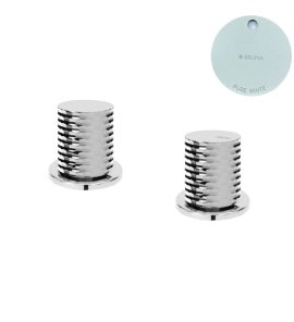 Bruma Leaf4 Bateria umywalkowa nablatowa Pure White 1670037PW