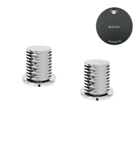 Bruma Leaf4 Bateria umywalkowa nablatowa Gunmetal 1670037MG