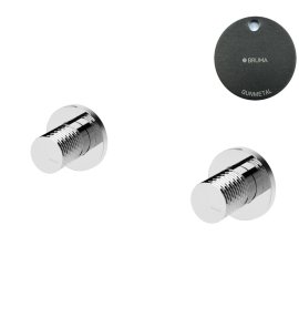 Bruma Leaf4 Bateria umywalkowa podtynkowa Gunmetal 1673103MG