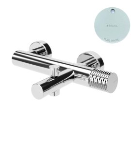 Bruma Leaf4 Bateria wannowo-natryskowa ścienna Pure White 1672103PW