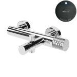 Bruma Leaf4 Bateria wannowo-natryskowa ścienna Gunmetal PVD 1672103GM