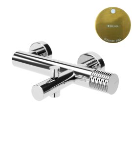 Bruma Leaf4 Bateria wannowo-natryskowa ścienna Sunrise PVD 1672103PR