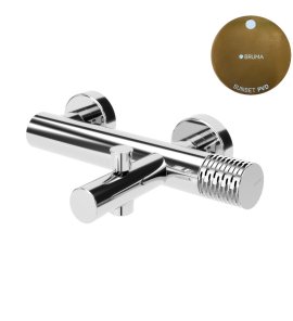 Bruma Leaf4 Bateria wannowo-natryskowa ścienna Sunset PVD 1672103PS