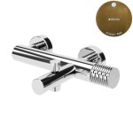 Bruma Leaf4 Bateria wannowo-natryskowa ścienna Sunset PVD 1672103PS