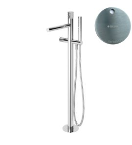 Bruma Leaf4 Bateria wannowo-natryskowa wolnostojąca Satinox 1672203ST