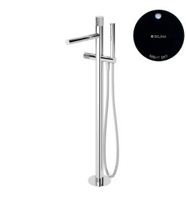 Bruma Leaf4 Bateria wannowo-natryskowa wolnostojąca Night Sky 1672203NS