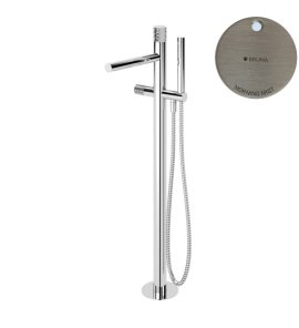 Bruma Leaf4 Bateria wannowo-natryskowa wolnostojąca Morning Mist 1672203MM