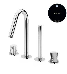 Bruma Leaf4 Bateria wannowo-natryskowa Na brzeg wanny Night Sky 1672001NS