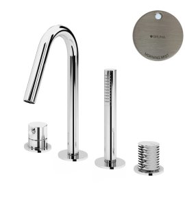 Bruma Leaf4 Bateria wannowo-natryskowa Na brzeg wanny Morning Mist 1672001MM