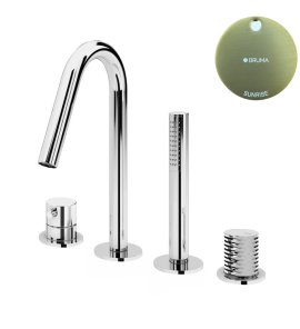 Bruma Leaf4 Bateria wannowo-natryskowa Na brzeg wanny Sunrise 1672001SR