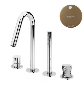 Bruma Leaf4 Bateria wannowo-natryskowa Na brzeg wanny Sunset 1672001SS