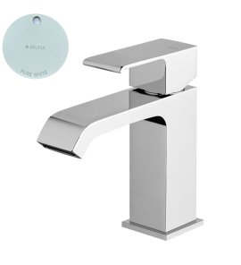 Bruma Linea Bateria umywalkowa jednootworowa bez korka Pure White 1820101PW