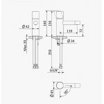 Bruma Lusa Bateria bidetowa bez korka Chrom 1013202CR