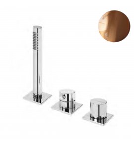 Bruma Lusa Bateria natryskowa 3-otworowa ze słuchawką prysznicową Sunset 1013003SS