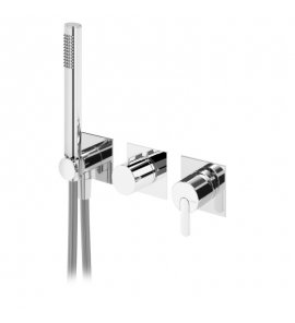 Bruma Lusa Bateria natryskowa podtynkowa z 3 wylotami Chrom 1012001CR