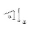 Bruma Lusa Bateria wannowo-natryskowa na brzeg wanny 4-otworowa Chrom 1012004CR