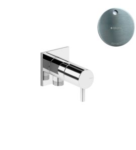 Bruma Lusa Przyłącze kątowe węża z zaworem 1/2" Satinox 1252002ST
