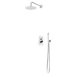 Bruma Lusa Zestaw natryskowy podtynkowa Ø 250 mm z ramieniem ściennym Chrom 1017651CR