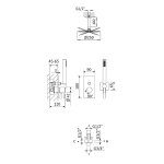 Bruma Lusa Zestaw natryskowy podtynkowy z deszczownicą Ø 250 mm Chrom 1015612CR