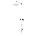 Bruma Lusa Zestaw natryskowy podtynkowy z deszczownicą Ø 250 mm ze słuchawką prysznicową Chrom 1017531CR