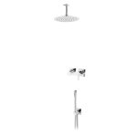 Bruma Lusa Zestaw natryskowy podtynkowy z deszczownicą Ø 250 mm ze słuchawką prysznicową Chrom 1016631CR
