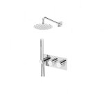 Bruma Lusa Zestaw natryskowy podtynkowy z deszczownicą ścienną Ø 250 mm Chrom 1874831CR