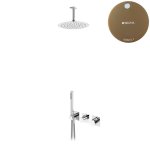 Bruma Lusa Zestaw natryskowy podtynkowy z deszczownicą Ø 250 mm Sunset 1015812SS
