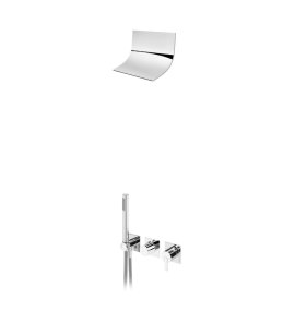 Bruma Lusa Zestaw natryskowy podtynkowy z natryskiem kaskadowym Chrom 1015891CR