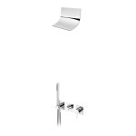 Bruma Lusa Zestaw natryskowy podtynkowy z natryskiem kaskadowym Chrom 1015891CR