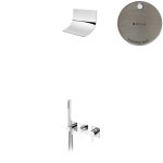 Bruma Lusa Zestaw natryskowy podtynkowy z natryskiem kaskadowym Morning Misty 1015891MM