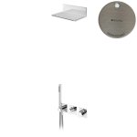 Bruma Lusa Zestaw natryskowy podtynkowy z natryskiem kaskadowym Morning Mist 1015882MM