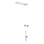 Bruma Lusa Zestaw natryskowy podtynkowy z deszczownicą ścienną Chrom 1014152CR