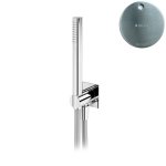 Bruma Lusa Zestaw natryskowy z przyłączem kątowym Satinox 1455936ST