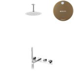 Bruma Lusa Zestaw wannowo-natryskowy podtynkowy z deszczownicą Ø 250 mm Sunset 1013411SS