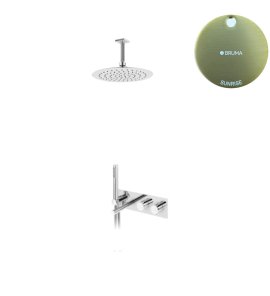 Bruma Lusa Zestaw wannowo-natryskowy podtynkowy z deszczownicą Ø 250 mm Sunrise 1873801SR