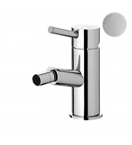 Bruma Lusitano Bateria bidetowa 1-otworowa z korkiem Click-Clack Pure white 1071002PW