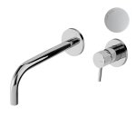 Bruma Lusitano Bateria umywalkowa 2-otworowa Podtynkowa 170 mm Pure white 1078501PW