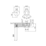    Bruma Lusitano Bateria umywalkowa 2-otworowa Podtynkowa 230 mm Pure White 1078401PW WYPRZEDAŻ MAGAZYNOWA