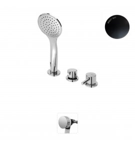 Bruma Lusitano Bateria wannowo-natryskowa na brzeg wanny Night sky 1075201NS