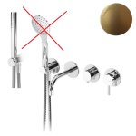 Bruma Lusitano Jednouchwytowa bateria wannowo-prysznicowa podtynkowa z 3 wylotami, z prysznicem ręcznym Sunrise 1070901SR