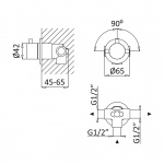 Bruma Lusitano Przełącznik 2-drożny podtynkowy Sunset 1072001SS