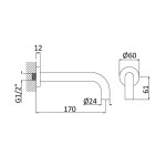       Bruma Lusitano Zestaw Lusitano Bateria wannowo-natryskowa podtynkowa + Wylewka wannowa ścienna 17 cm sunset ZESTAW4/SUNSET WYPRZEDAŻ KOLORU