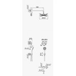Bruma Lusitano Zestaw natryskowy podtynkowy z deszczownicą ścienna Ø 250 mm i słuchawką prysznicową Chrom 1077503CR