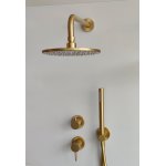    Bruma Lusitano Zestaw prysznicowy podtynkowy z deszczownicą Ø25 z ramieniem ściennym i zestawem słuchawkowym Emotion Sunrise 1075702SR/2