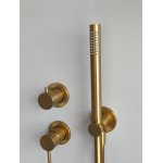    Bruma Lusitano Zestaw prysznicowy podtynkowy z deszczownicą Ø25 z ramieniem ściennym i zestawem słuchawkowym Emotion Sunrise 1075702SR/2