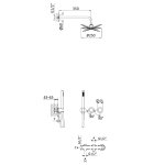    Bruma Lusitano Zestaw prysznicowy podtynkowy z deszczownicą Ø25 z ramieniem ściennym i zestawem słuchawkowym Emotion Sunrise 1075702SR/2