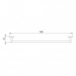 Bruma Maris Wieszak na ręcznik 600 mm Chrom 1770001CR